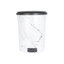 POUBELLE A PEDALE 8 LITRES DESIGN MARBRE