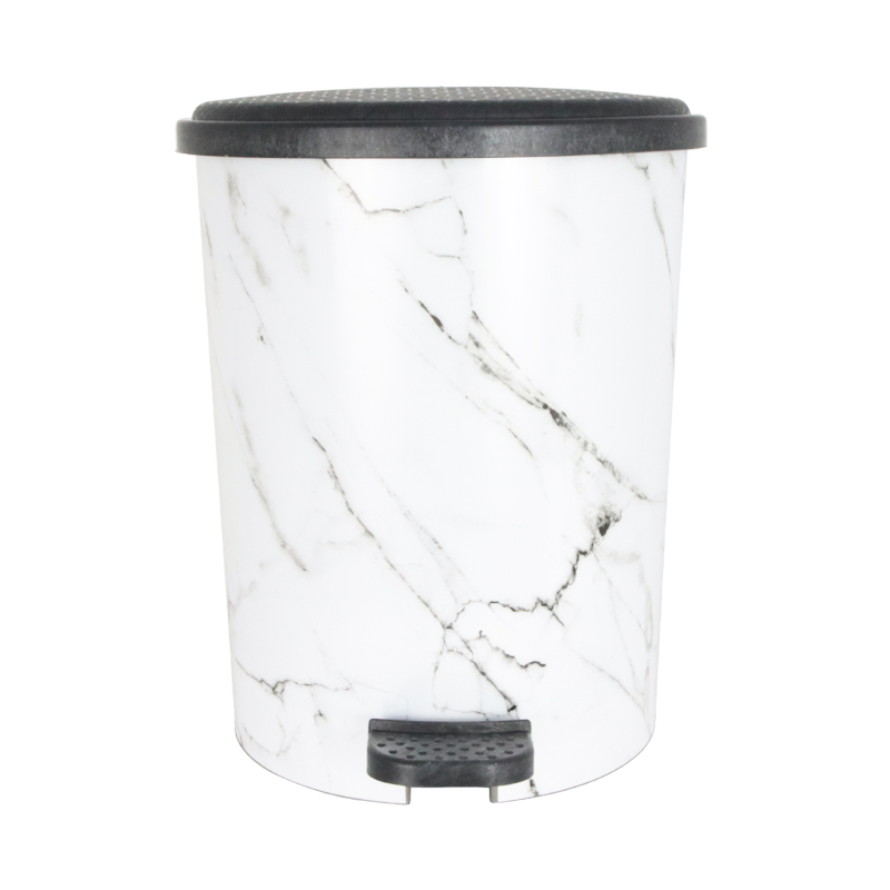 POUBELLE A PEDALE 12 LITRES DESIGN MARBRE