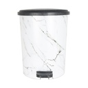 POUBELLE A PEDALE 12 LITRES DESIGN MARBRE