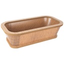 PANIER A PAIN BOIS RECTANGULAIRE 30X15X9 CM MIX GRIS/BEIGE/MARRON