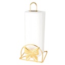PORTE PAPIER DECO METAL MODELE PAPILLON OR 