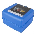 BOITE A DEJEUNER ENFANT AVEC CUILLERE + FOURCHETTE 13X13X9 CM MIX BLEU / ROSE