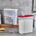 RANGEMENT ALIMENT SEC PLASTIQUE COULEUR TRANSPARENT 5,7 LITRES