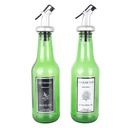 SET 2 BOUTEILLES HUILE EN VERRE 250 CC
