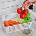RANGEMENT REFRIGERATEUR FRUITS &amp; LEGUMES AVEC FILTRE 5.5 LITRES 30X20X11 CM 
