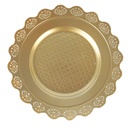PLATEAU DECO PLASTIQUE MODELE OR 32 CM