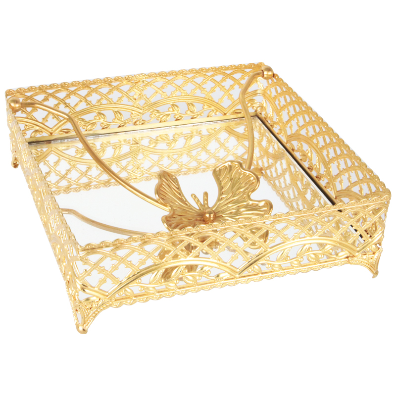 PORTE PAPIER DECO METAL 18X5 CM MODELE OR 