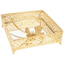 PORTE PAPIER DECO METAL 18X5 CM MODELE OR 