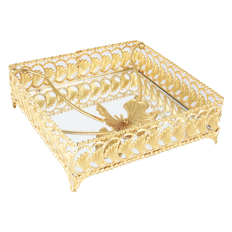 PORTE PAPIER DECO METAL 18X5 CM MODELE OR 