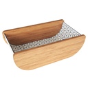 PANIER A PAIN 26X15X9 CM EN BOIS DESIGN MIX
