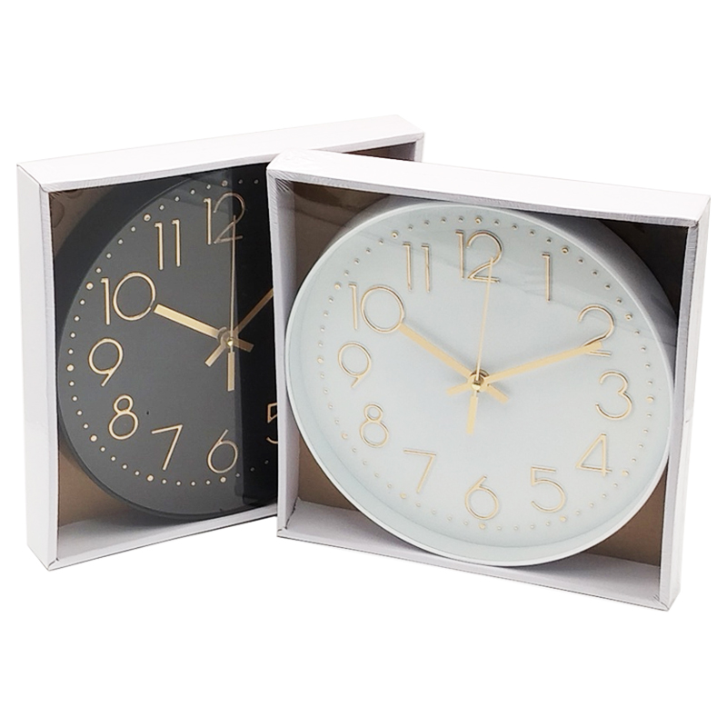 Horloge murale déco 29 cm mix Noir &amp; Blanc