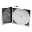Horloge murale déco 29 cm mix Noir &amp; Blanc