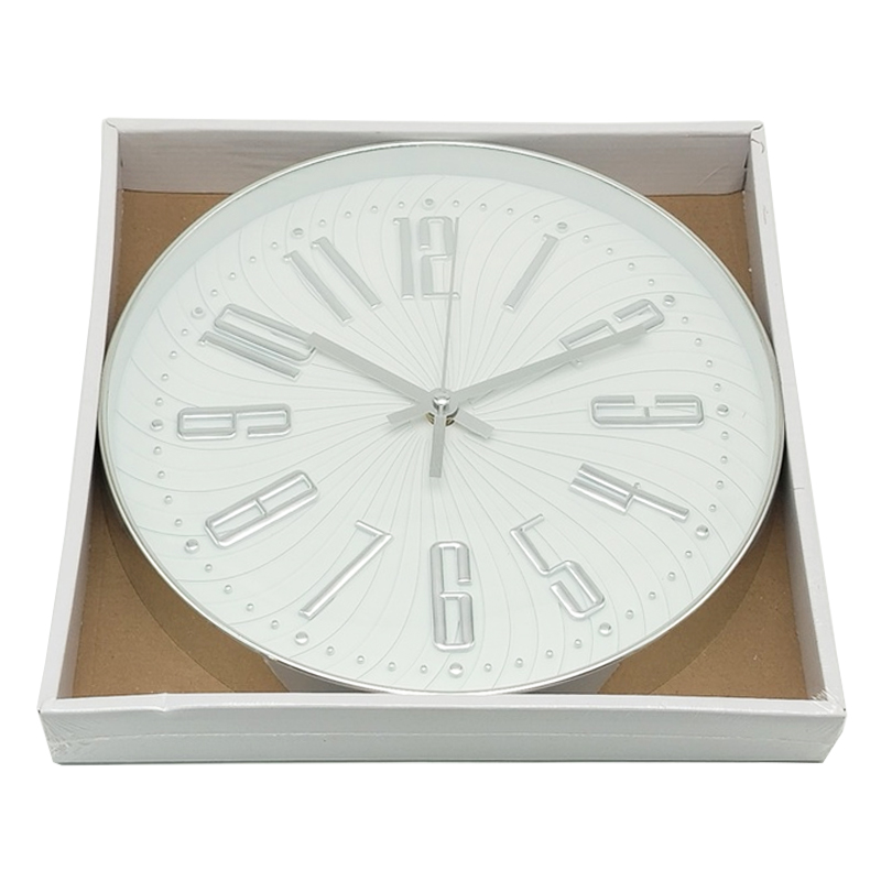 Horloge murale déco 29 cm Blanc