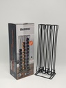 Support à capsules EXPRESSO (Compatible Nespresso) métal noir 36x13x10 cm