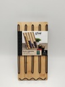 Support à capsules EXPRESSO (Compatible Nespresso) métal &amp; Bois 35x18 cm