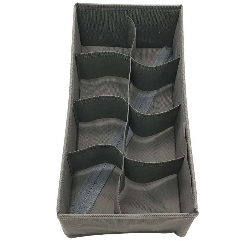 RANGEMENT VETEMENTS 32X16X10 CM MIX GRIS / BEIGE
