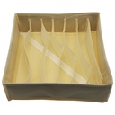 RANGEMENT VETEMENTS 32X32X10 CM MIX GRIS / BEIGE
