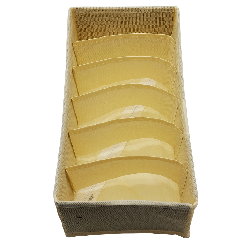 RANGEMENT VETEMENTS 32X16X10 CM MIX GRIS / BEIGE