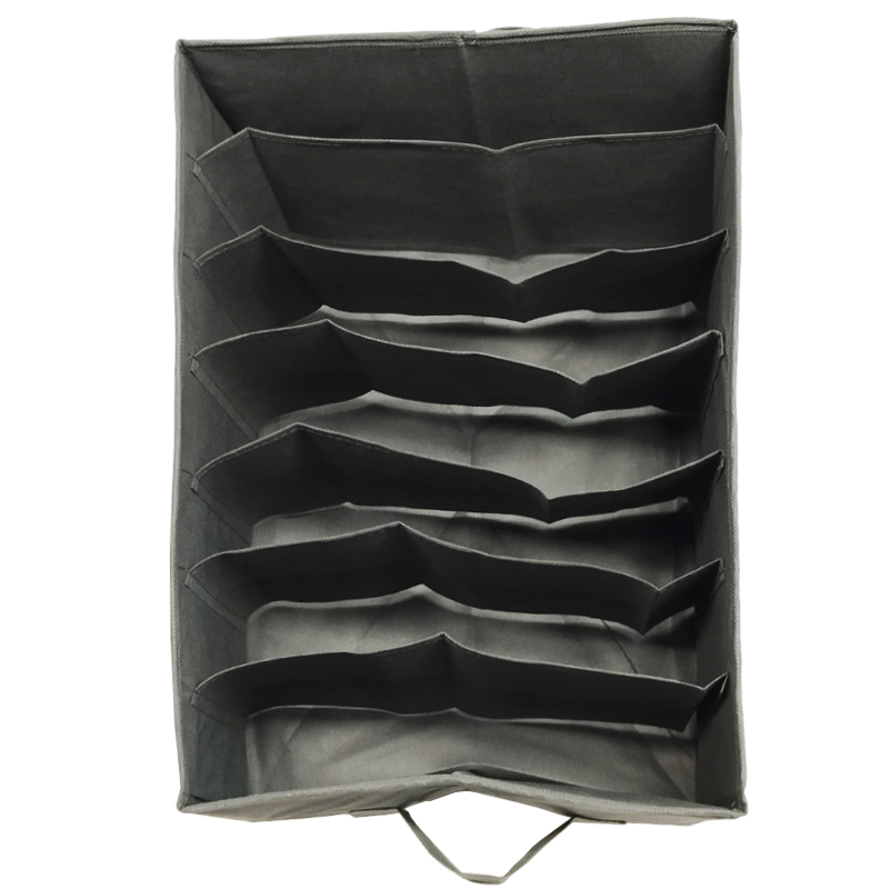 RANGEMENT VETEMENTS 42X30X22 CM MIX GRIS / BEIGE