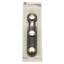 PORTE MANTEAU ADHESIF 3 POSITIONS 18 CM NOIR