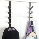 PORTE MANTEAU ACCROCHE PORTE 32 CM GRIS