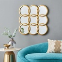 MIRROIR PLASTIQUE MODELE OR 44X44 CM