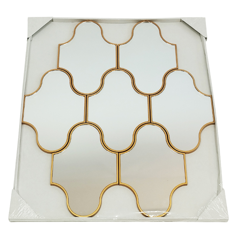MIRROIR PLASTIQUE MODELE OR 65X56 CM