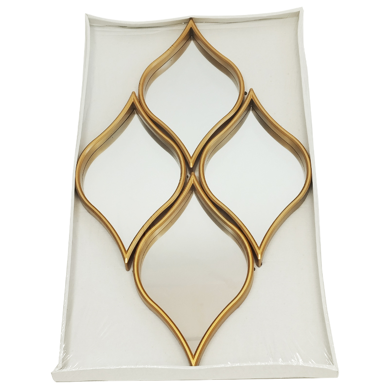 MIRROIR PLASTIQUE MODELE OR 73X43 CM