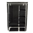 PENDERIE METAL + POLYESTER 175X105X45 CM COULEUR NOIR