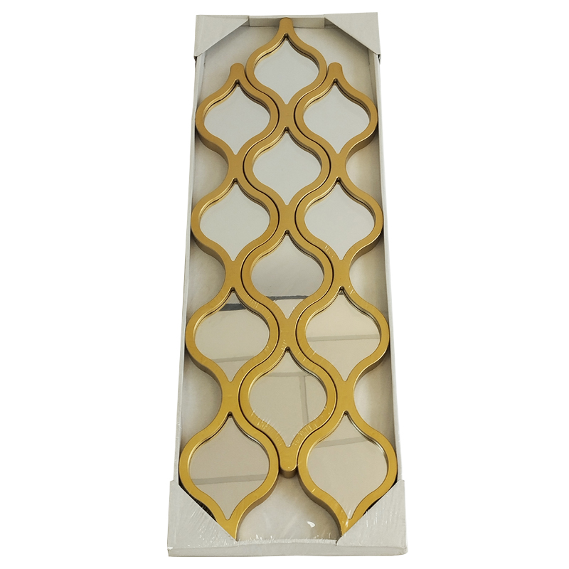 MIRROIR DECO PLASTIQUE 80X26 CM MODELE OR