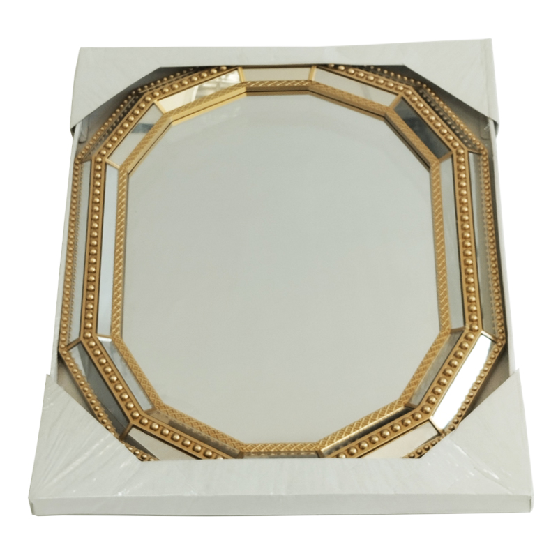 MIRROIR DECO PLASTIQUE 55X75 CM MODELE OR