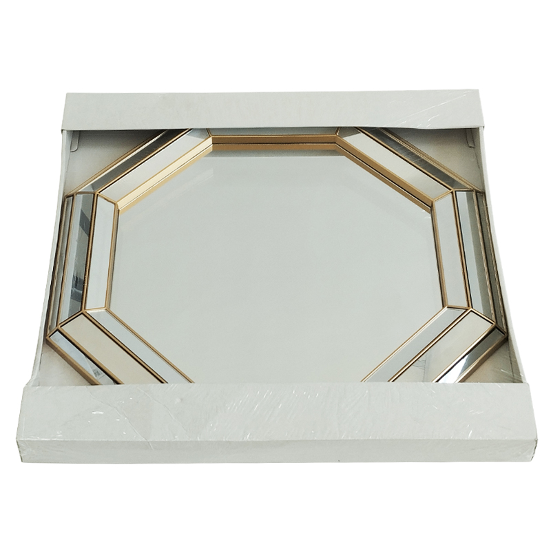 MIRROIR DECO PLASTIQUE 59X59 CM MODELE OR