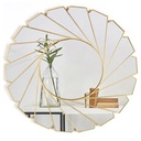 MIRROIR DECO PLASTIQUE 61X61 CM MODELE OR
