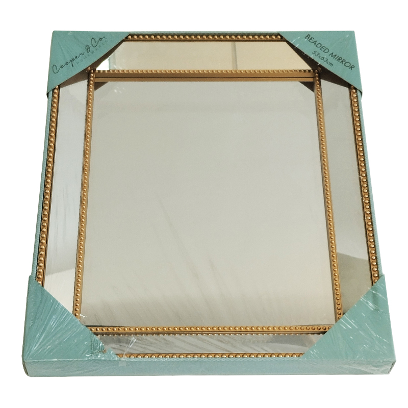 MIRROIR DECO PLASTIQUE 63X53 CM MODELE OR