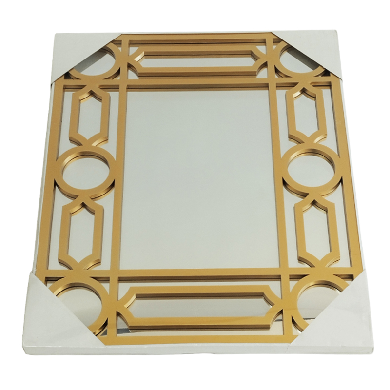MIRROIR DECO PLASTIQUE 60X75 CM MODELE OR