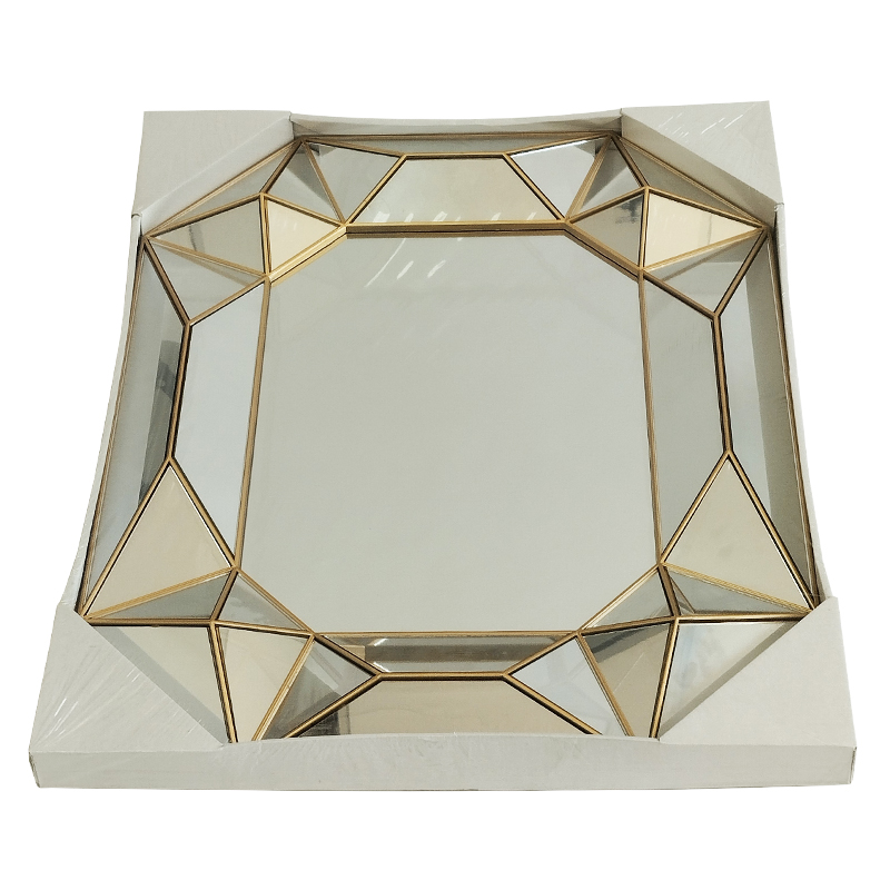 MIRROIR DECO PLASTIQUE 52X62 CM MODELE OR