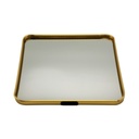 PLATEAU DECO METAL FORME CARRE  25X25 CM MODELE OR