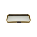 PLATEAU DECO METAL FORME RECTANGULAIRE  22X9,5 CM MODELE OR