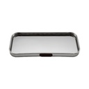PLATEAU DECO METAL FORME RECTANGULAIRE  35X12 CM MODELE ARGENT