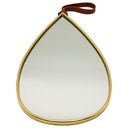 MIRROIR DECO METAL 40X22 CM MODELE OR