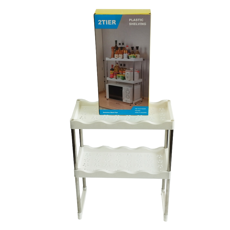 MEUBLE MICRO ONDE 63X50X24 CM METAL COULEUR BLANC