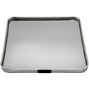 PLATEAU DECO METAL FORME CARRE "HOME" 35X35 CM MODELE ARGENT