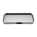 PLATEAU DECO METAL FORME RECTANGULAIRE 35X15 CM MODELE ARGENT