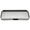 PLATEAU DECO METAL FORME RECTANGULAIRE 40X20 CM MODELE ARGENT