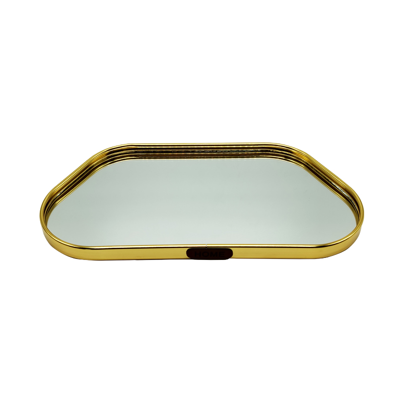 PLATEAU DECO METAL FORME NUAGE 30X15 CM MODELE OR
