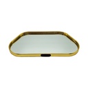 PLATEAU DECO METAL FORME NUAGE 30X15 CM MODELE OR