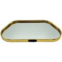 PLATEAU DECO METAL FORME NUAGE 44X24 CM MODELE OR