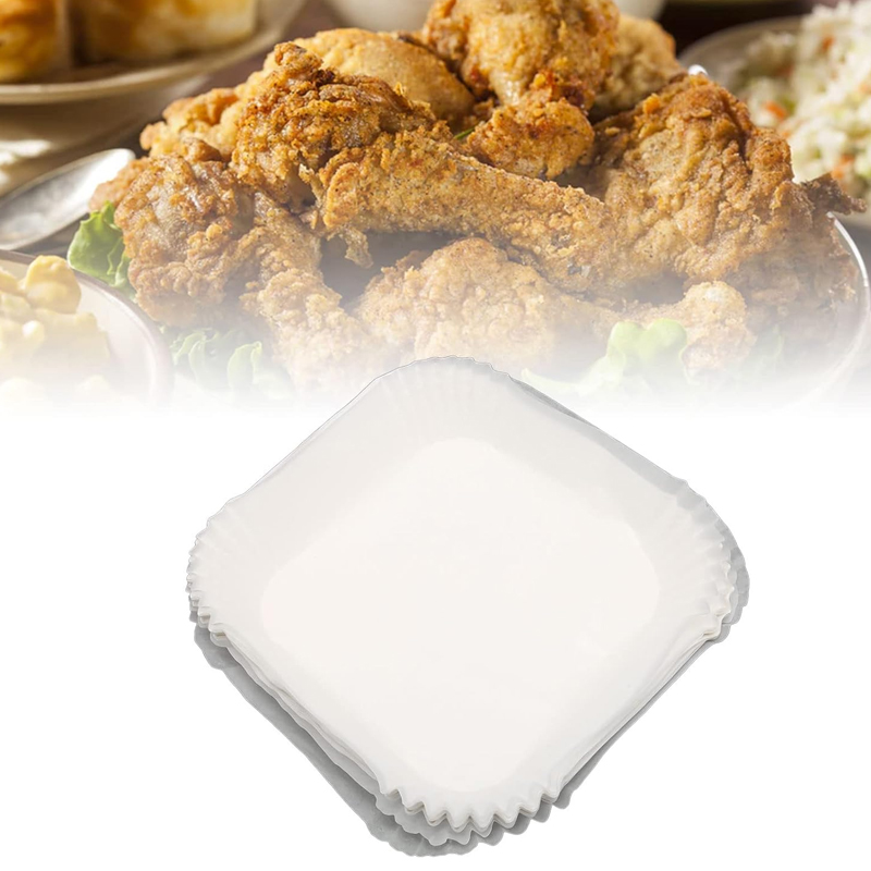 PAPIER AIR FRYER 16X16X4.5 CM COULEUR BLANC