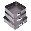 SET 3 MOULES 26X26 / 24X24 /22X22 CM COULEUR GRIS