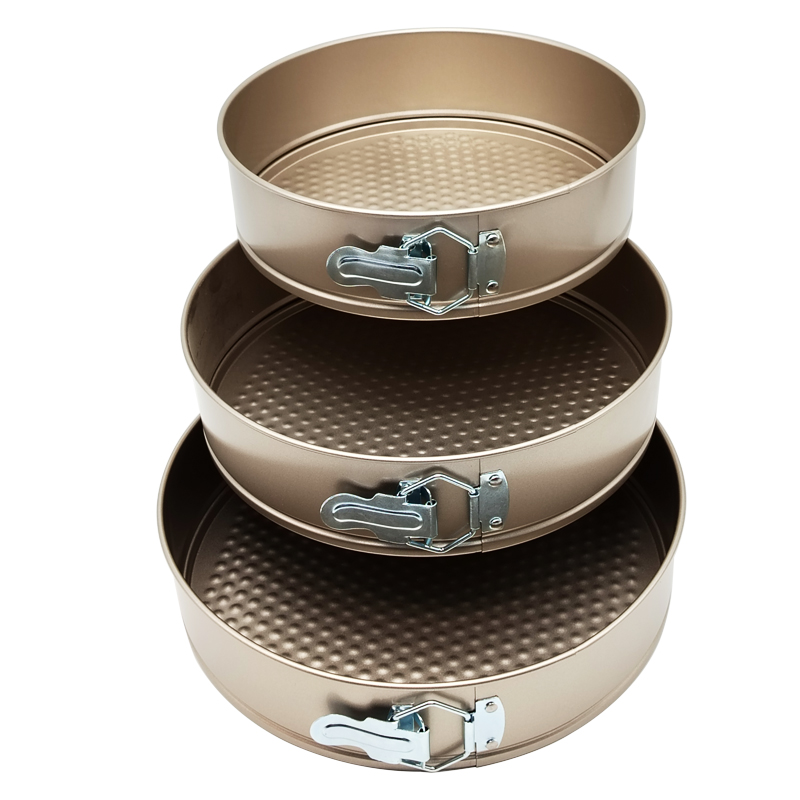 SET 3 MOULES 28 / 26 / 24 CM COULEUR OR